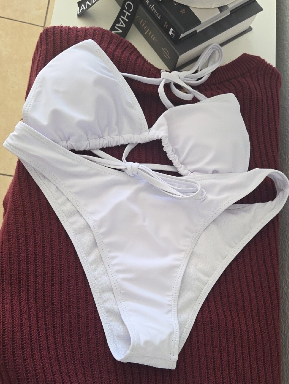 White String Bikini Set - Picture 3 of 3